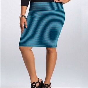 Torrid striped skirt